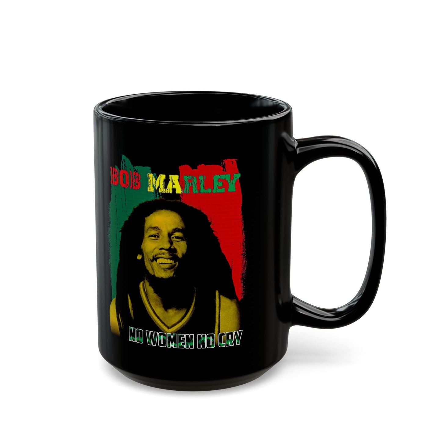 Bob Marley Graphic - Black Mug (11oz, 15oz)