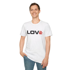 Love A Paw Unisex Softstyle T-Shirt