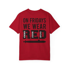 Submarine Service On Fridays We Wear Red T-Shirt — Remember Everyone Deployed Military Support Tee