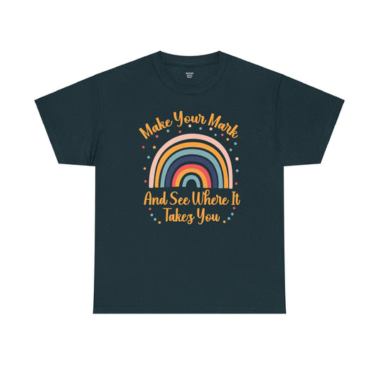 DOT DAY Make Your Mark And See Where It Takes You - Graphic Unisex Heavy Cotton Tee