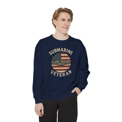 Vintage Submarine Veteran Sweatshirt, Unisex Crewneck, Comfortable Casual Wear, Perfect Gift for Veterans, Military Appreciation