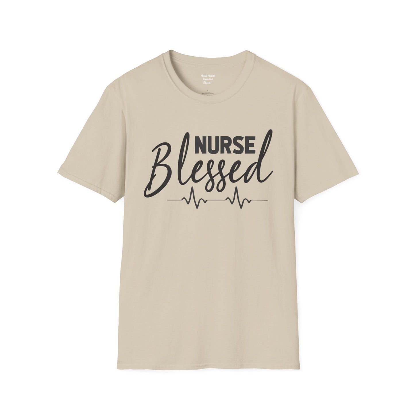 Blessed Nurse - Unisex Softstyle T-Shirt | Nurse Awareness, Medical Wear, Gift For Her, Scrubs Lover, Hospital Staff Gift, Registered Nurse