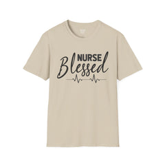 Blessed Nurse - Unisex Softstyle T-Shirt | Nurse Awareness, Medical Wear, Gift For Her, Scrubs Lover, Hospital Staff Gift, Registered Nurse