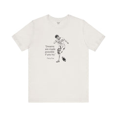 Terry Fox Inspirational Amputee Quote - Unisex Short Sleeve Tee,Amputee Awareness,Gift For Him,Gift For Her,Leg Amputee,Limb Loss Awareness