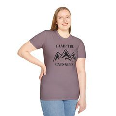 Camp The Catskillsi Unisex Softstyle T-Shirt  Catskill Mountains New York