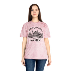 Support Your Local Farmer Graphic Unisex Color Blast T-Shirt