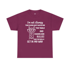 Clumsy Funny Llama Graphic Tee | Unisex Heavy Cotton Tee | Great Gift for Animal Lovers, Birthdays, Casual Wear, Humorous Gifts, Everyday Style