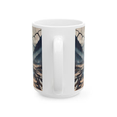 Serene Ocean Beach Nature-Inspired Ceramic Mug - 11oz & 15oz Options
