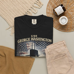USS George Washington SSBN 598 Submarine T-Shirt with a quote from its namesake