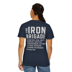Iron Brigade Civil War Battles Unisex Garment-Dyed T-Shirt - Vintage Military Graphic Tee