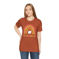 Thankful Teacher T‑Shirt – Retro Rainbow Turkey Teacher Appreciation Tee
