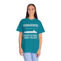 Submariners T‑Shirt — “Beneath the Waves Above the Rest” Navy Crew Tee