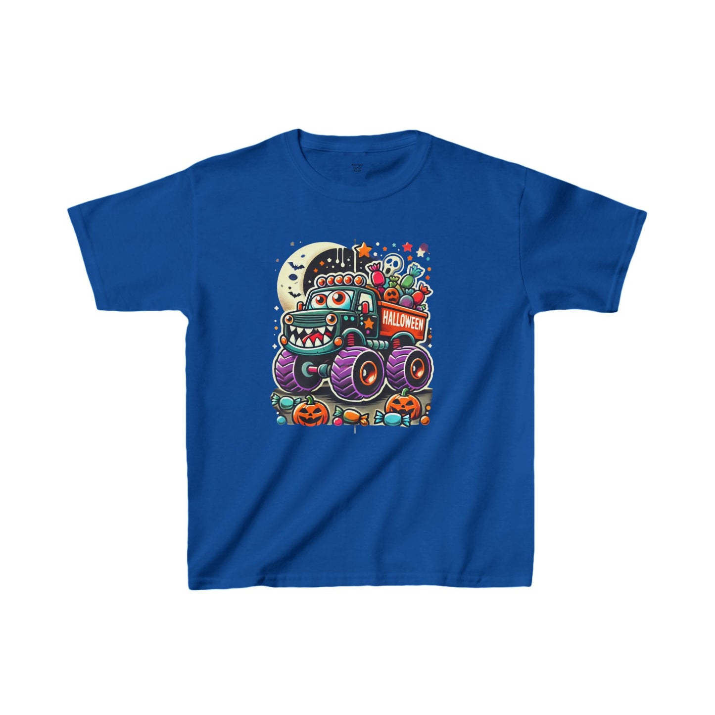 Hungry Halloween Monster Truck  - Kids Heavy Cotton™ Tee