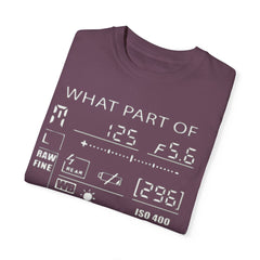 CAMERA DISPLAY, Graphic Unisex Garment-Dyed T-shirt