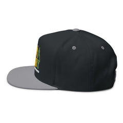 Rugby Players Embroidered Flat Bill Cap — Multicolor Team Sports Hat