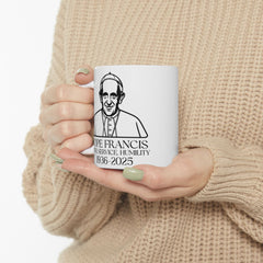 Pope Francis Ceramic Mug - Faith & Humility Design (11oz, 15oz)
