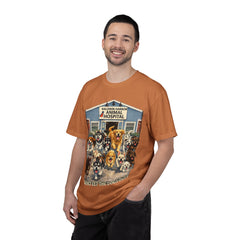 Pitbull Added "Who Let the Dogs Out?" Baldwin Harbor Animal Hospital Cute Vet Clinic T Shirt