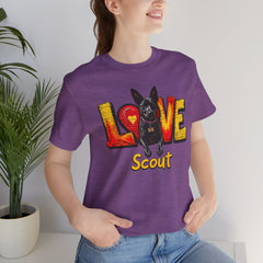 Personalized Love Your Dog T-Shirt — Designed with your dogs name and picture Graphic Tee