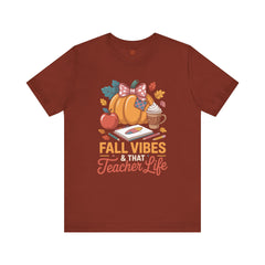 Fall Vibes Teacher Life T-Shirt