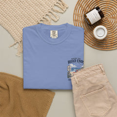 Where the Road Ends Long Island Unisex Garment-Dyed T-shirt