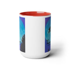 ET Phone Home Mug: 15oz Two-Tone, Retro Movie, Pop Culture Gift