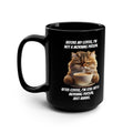 Grumpy Cat Not A Morning Person Quote Mug, 15 oz