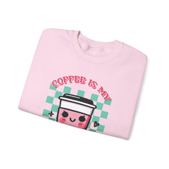 Woman's Coffee Valentine -  Unisex Heavy Blend™ Crewneck Sweatshirt