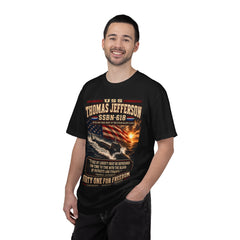 USS Thomas Jefferson SSBN-618 Submarine - "Forty One for Freedom" Patriotic Navy Tee