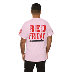 SUBMARINER RED Friday T Shirt with Fouled Anchor, American Flag, FBM / Boomer Silhouette. Remember Everyone Deployed, Dolphins