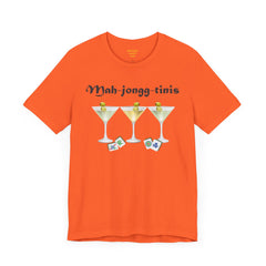Mah-jongg-tinis  / Mahjong Martini graphics  / Unisex Jersey Short Sleeve Tee /  See Our Matching Tote Bags and Coffee Mugs