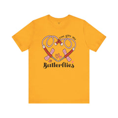 Phlebotomist Heart Butterflies Tee