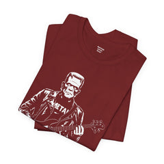 Franken Stein Metal Bass Guitarist - Unisex Jersey Short Sleeve Tee