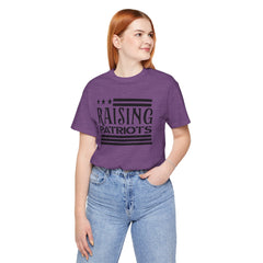 Raising Patriots Tee – Americana Stars & Stripes Family Pride T-Shirt