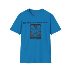Leg Amputee Humor - Unisex Softstyle T-Shirt / Running a Marathon / One Leg Humor / Awards Medal / Funny Story / One Leg Warrior