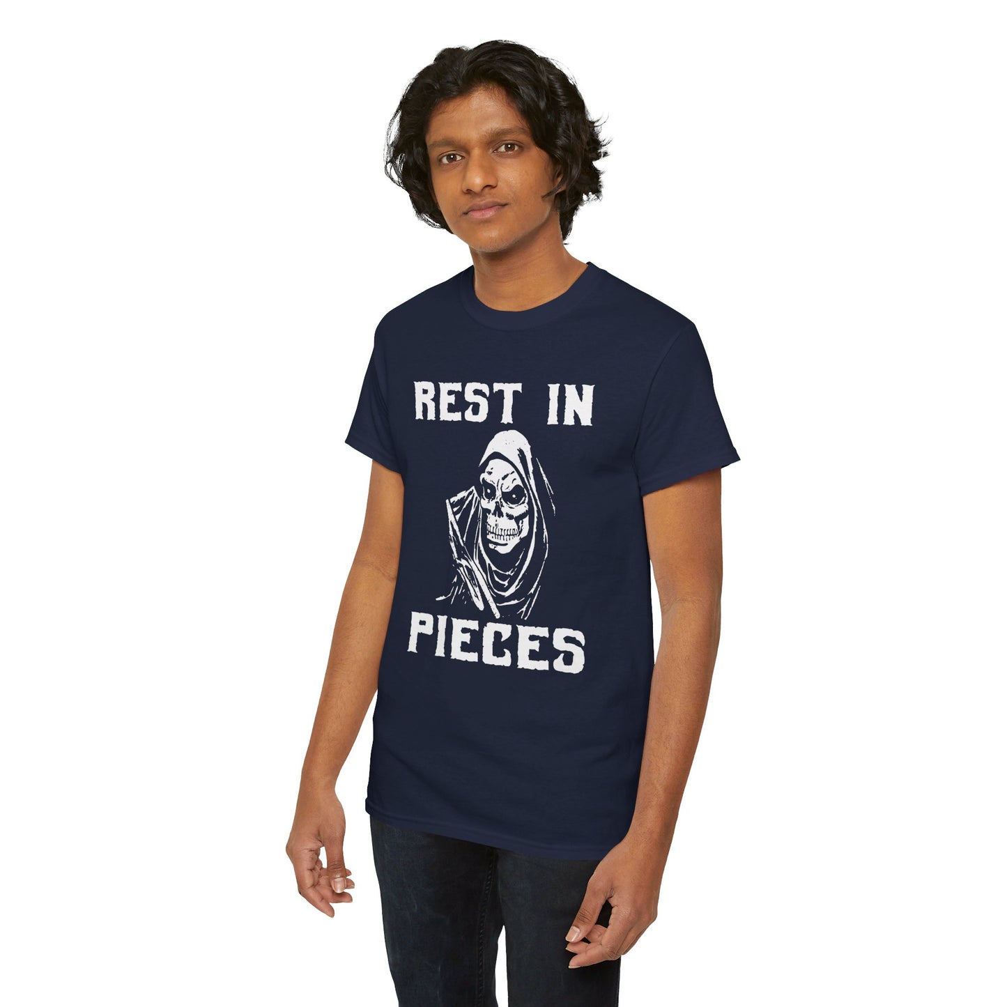 REST IN PIECES Ghoul Graphic, Unisex Heavy Cotton Tee