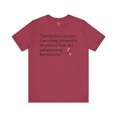 Cancer Survivor Testament  / Awareness / Multicolors / Unisex T Shirt / See our matching coffee mug