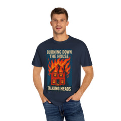 Retro Music-Inspired Unisex T-Shirt - Burning Down the House Design