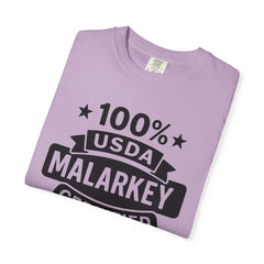 100% USDA Malarkey Certified T-Shirt, Funny Tee, Gift for Farmers, Humorous Apparel, Casual Wear, Agricultural Humor