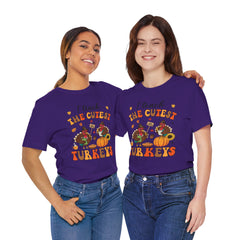 I Teach The Cutest Turkeys Teacher Appreciation T-Shirt