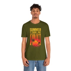 Summer Vibes Unisex Tee - "Summer, It Turns Me Upside Down" Graphic Shirt