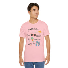 Summer Is — Graphic Tee (Sunglasses, Ice Cream & Sandals)