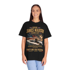 USS James Madison SSBN-627 Submarine T-Shirt — Forty One For Freedom Patriotic Navy Tee