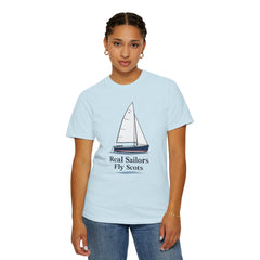 Hempstead Bay Sailing Club Graphic T-Shirt — "Real Sailors Fly Scots" Nautical Tee