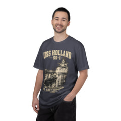 USS Holland SS-1 Submarine Vintage Graphic T-Shirt — Navy History Tee