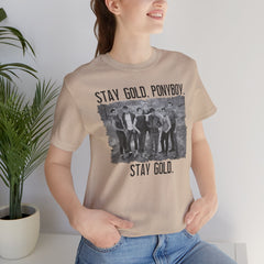 The Outsiders Shirt, Front and Back Images, Greasers Characters Shirt, Unisex Jersey Short Sleeve Tee