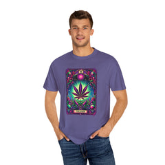 TAROT CARD WEED T Shirt, Vintage Style tee, Marijuana Leaf Graphic Tee, Weed Lover, Smoke Cannabis tee, Relaxed Fit tee, Stoner Lifestyle