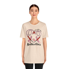 Phlebotomist Heart Butterflies Tee