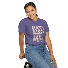 Classy Sassy T-shirt, Unisex Casual Top, Statement Tee, Gift for Her, Fashion Apparel, Birthday Humor Shirt
