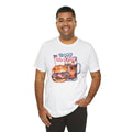 Happy 4th Of July Burger and Mug Graphic, Unisex Jersey Short Sleeve Tee