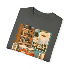 I Want to Believe Unisex Garment-Dyed T-Shirt – Retro Style for UFO Enthusiasts